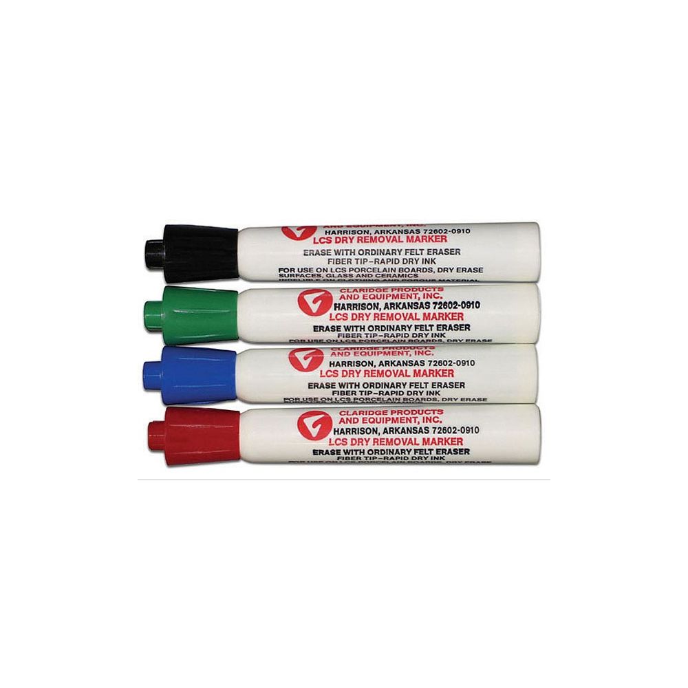 Dry Erase Fine Point Markers, Assorted Colors (Red, Blue, Black, and Green)